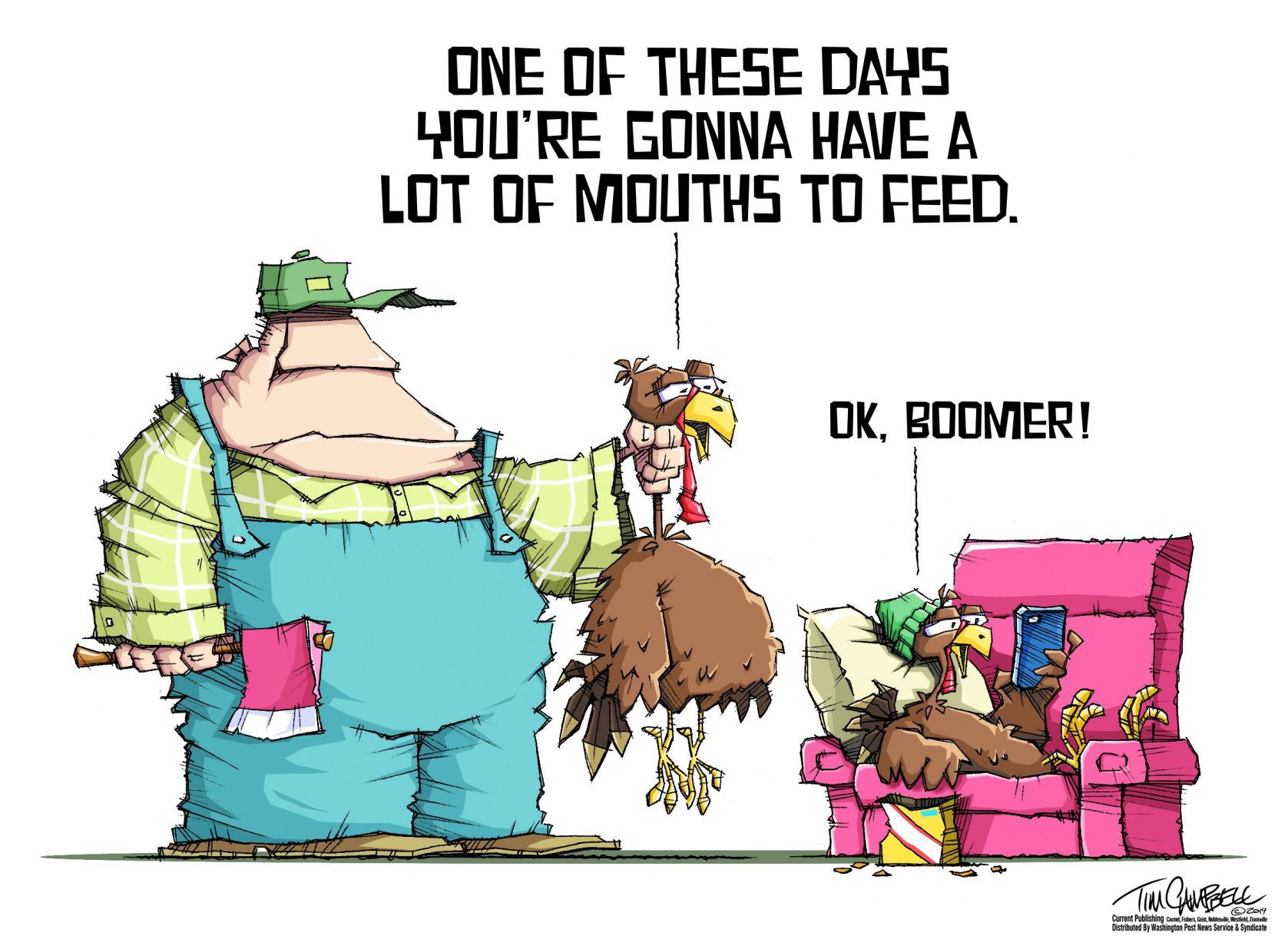 Tim Campbell cartoon